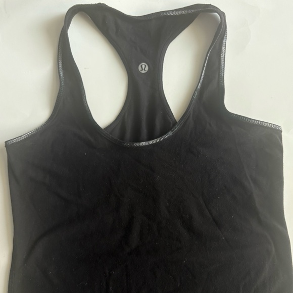 8 Lululemon cool racer back extra long reversible black white contrast stitching - Picture 4 of 9
